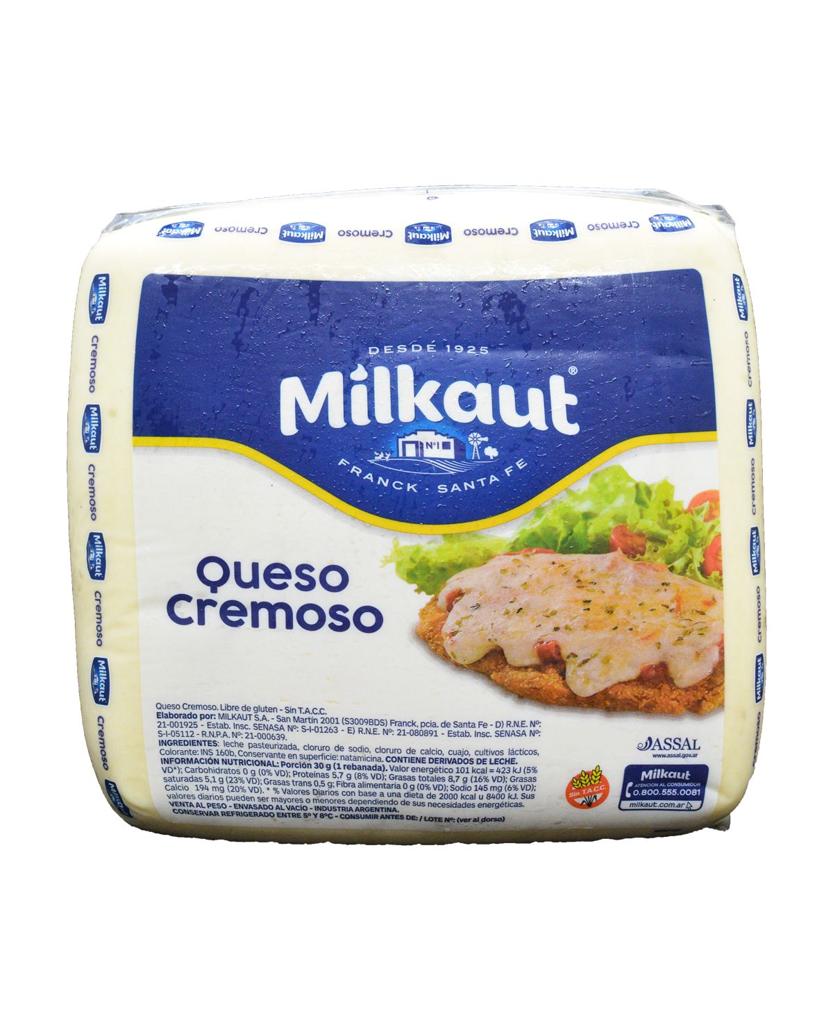 Queso Cremoso Milkaut 500 Gr